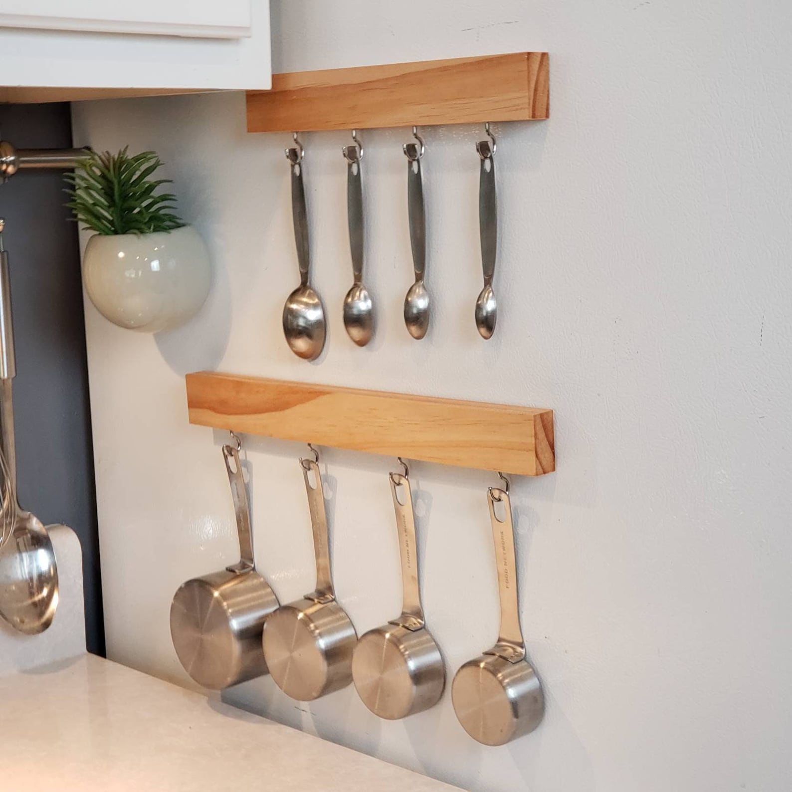 Measuring Cup and Spoon Holder Set Organizer Hanger Kitchen Etsy