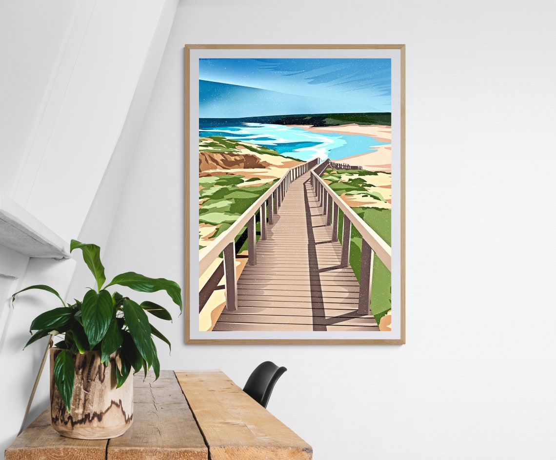 Beach Poster Design Beach Decor Print Beach Life Printbeach Etsy