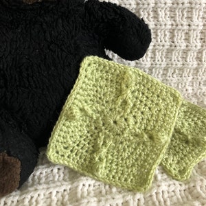Crochet Pattern ~ Entwined ~ Crochet Afghan Block Afghan Square Motif Crochet Cables Preemie Bonding Square ~ PDF Crochet Pattern