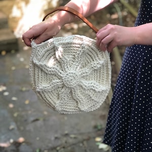 Crochet Pattern ~ Sunny Skies Circle Bag ~ Crochet Purse Bag Circle Bag Accessories Pattern ~ PDF Crochet Pattern