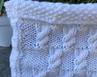 Modello lavorato a maglia ~ Cestino portacavi ~ Decorazioni per la casa con cestino lavorato a maglia ~ PDF Modello lavorato a maglia