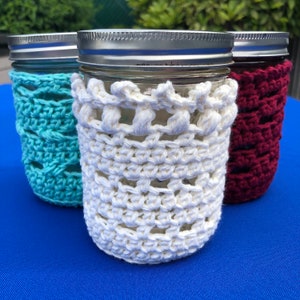Crochet Pattern ~ Picnic in the Park Jar Cozies ~ Crochet Mason Jar Cozies Covers Home Decor Picnic Party Decor  ~ PDF Crochet Pattern