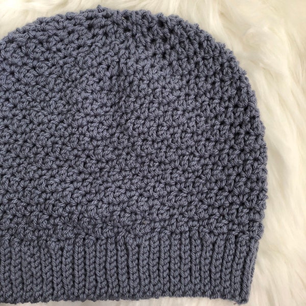 Crochet Pattern ~ Blueberry Bush Beanie ~ Men's Women's Kid's Beanie Hat Winter Wear Easy Quick Beginner Pattern ~ PDF Crochet Pattern