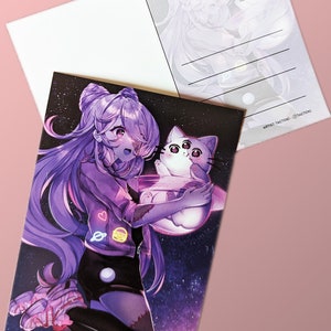 Carte postale Tokiko & Helmut - Carte postale Kawaii