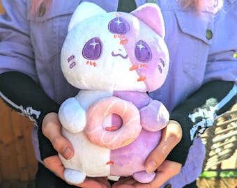 Plush Helmut Donut - Zombie plush cat