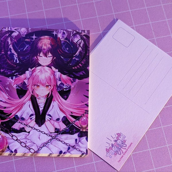 Postcard Madoka Magica - Homura Akemi & Madoka Kaname