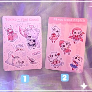 Várias folhas de adesivos fofos - Folha de adesivos Kawaii