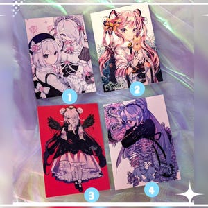 Several Postcards - original Characters Yami Kawaii Postcard