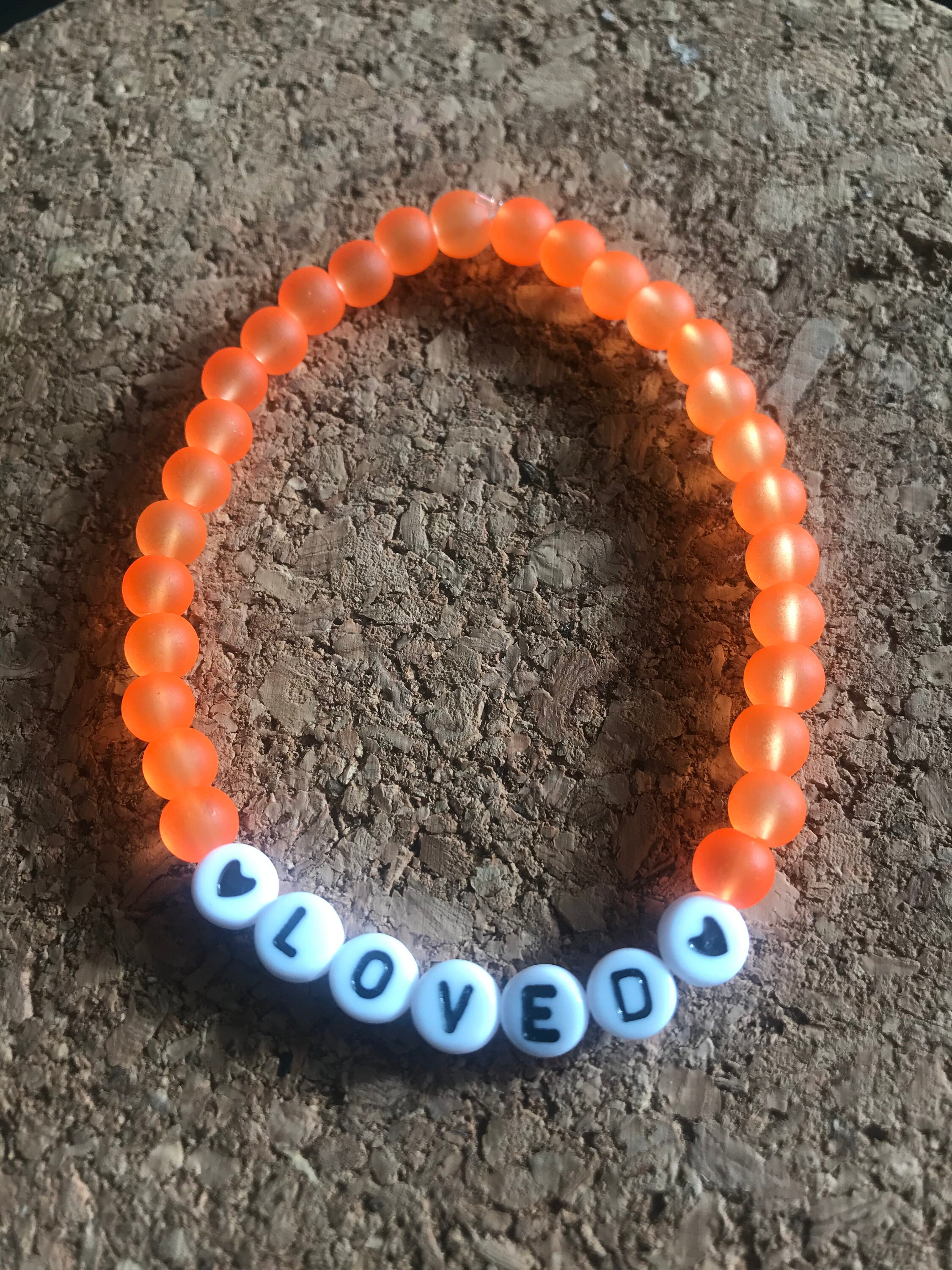 Loved Beaded Bracelet Positivity Bracelet Personalized | Etsy