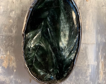 Serephinite and tree pendant