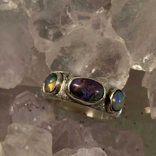 Triple opal ring shops