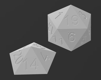 D20 Dice Box magnetic 3D Print Digital Download | Instant Download STL File | Pen PnP TCG Magic Card Game Yu Gi Oh Tabletop