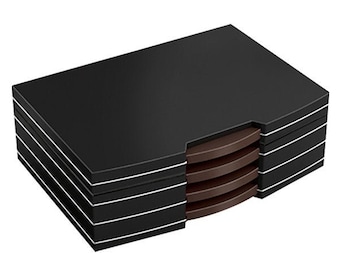 Cigar Humidor, Cigar Box, Black Satin Finish, Gift For Him