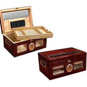 Cigar Humidor Box, Humidor Gift for Groomsmen, Wooden Cigar Box, Groomsmen Gift Sets