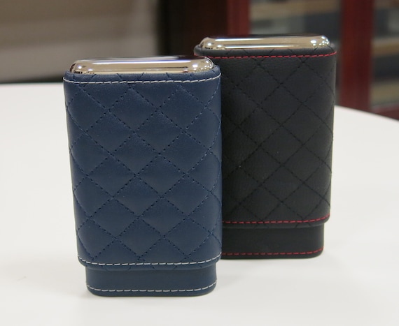 Cigar Holder, Cigar Case, Cigar Box Leather Cigar Holder Diamond Stitch Leather Cigar Holder Gift For Him
