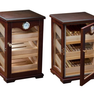 Cigar Humidor, Cigar Box, Antique Humidor Cigar Case Gift For Him