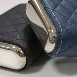 Cigar Holder, Cigar Case, Cigar Box Leather Cigar Holder Diamond Stitch Leather Cigar Holder Gift For Him image 4