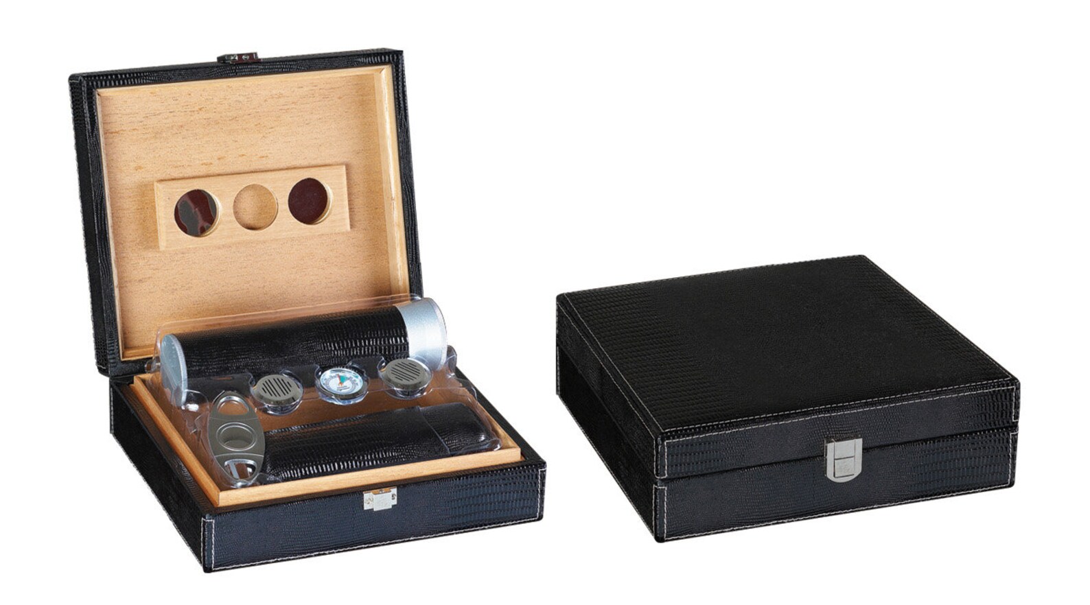 Cigar Humidor, Travel Humidor, Leather Humidor, Gift Set Humidor Tube ...