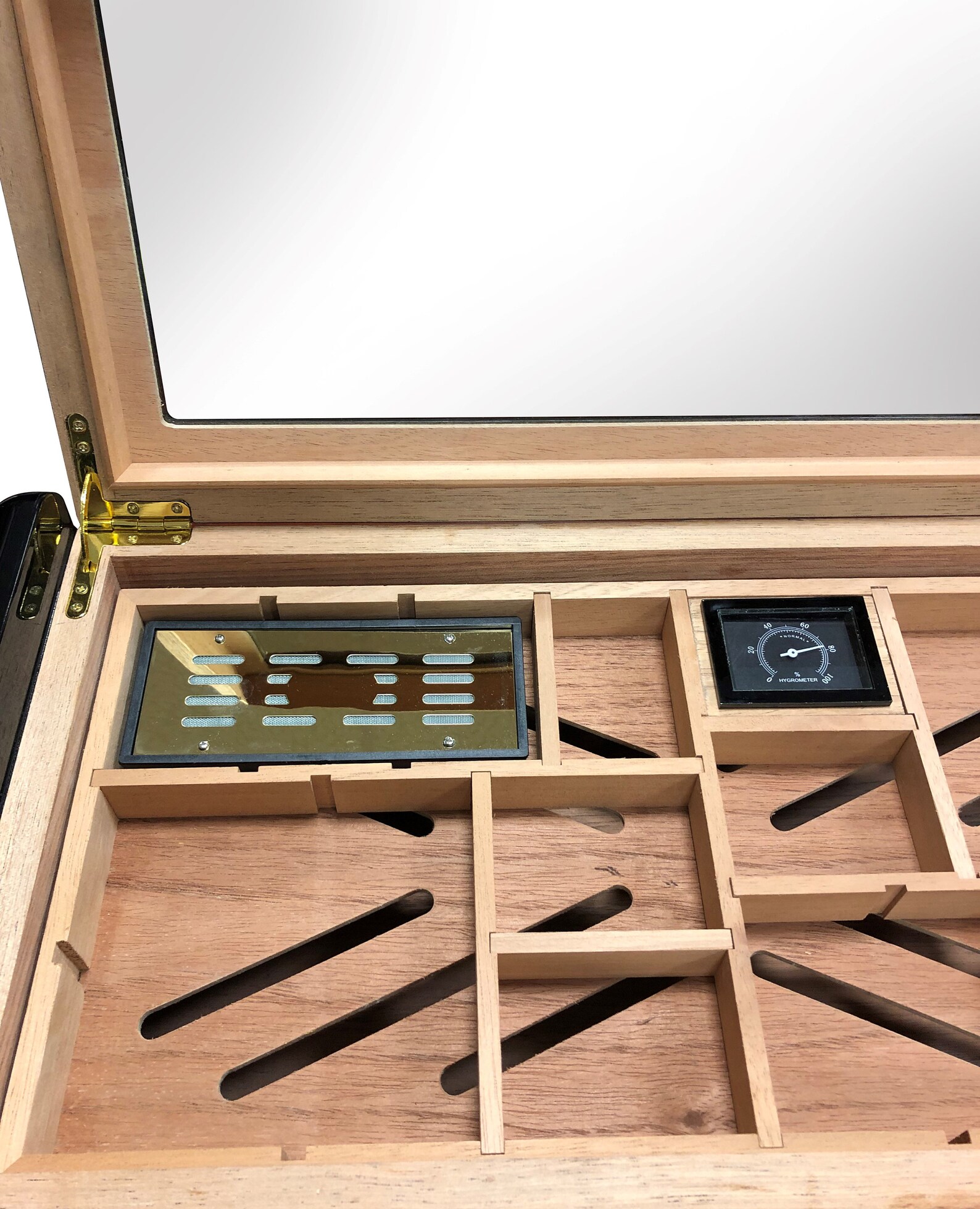 Cigar Humidor, Black With Slide & Lock Dividers Storage 150 Cigars Holder Box Cigar Gift Set Etsy