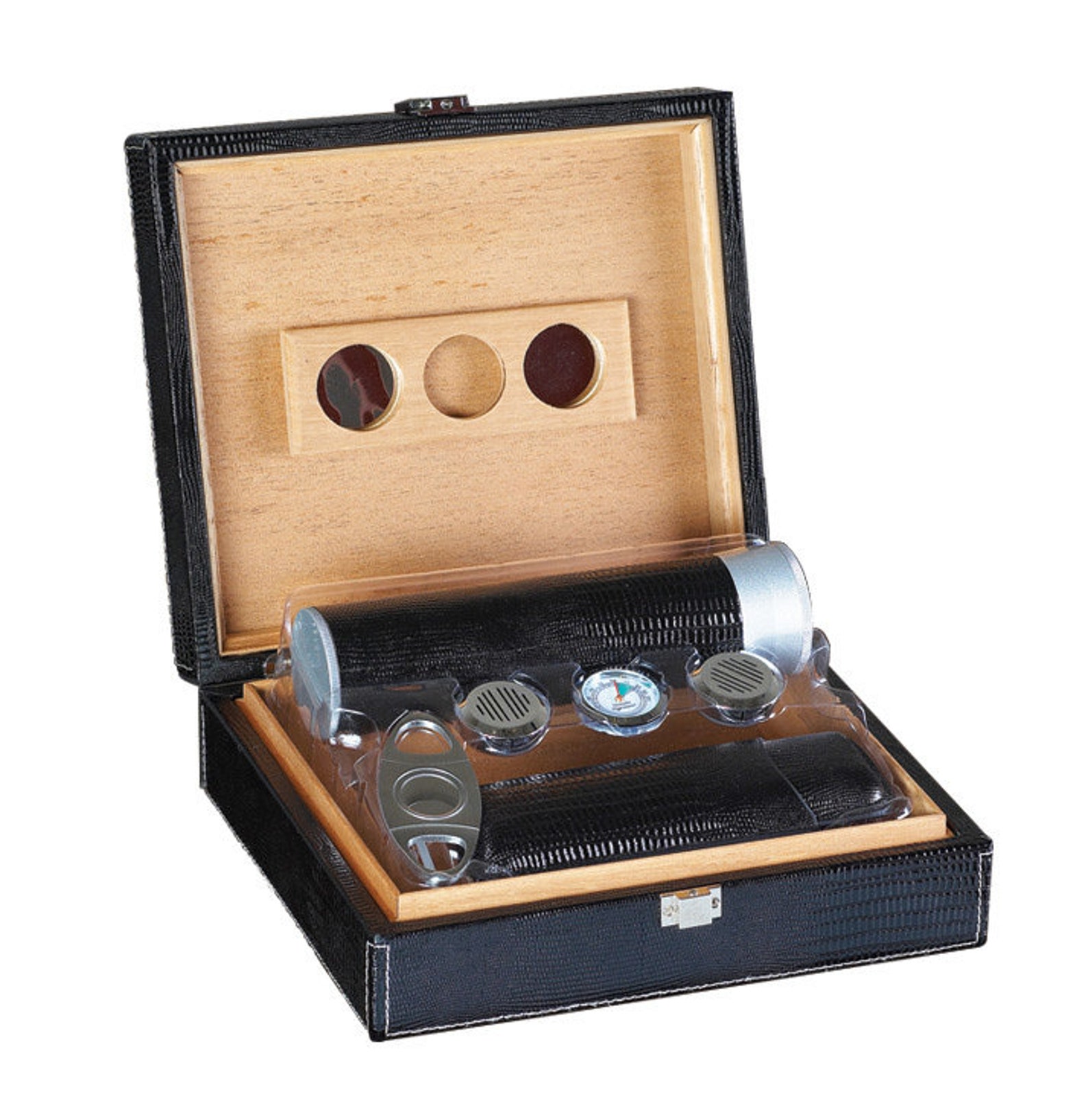 Cigar Humidor, Travel Humidor, Leather Humidor, Gift Set Humidor Tube ...