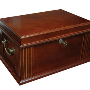 Cigar Humidor, Cigar Box, Walnut Finish, Gift For Him