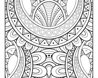Mandala Coloring Pages: 30 Stress Relieving Patterns (Digital Download)