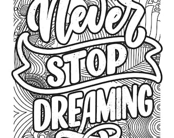 44 page motivational coloring pages | Self Care Quotes Coloring Page | Motivational Quotes Coloring Page