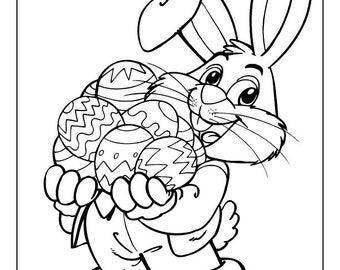 Easter Coloring Pages | Happy Easter Printable PDF Coloring Pages For Kids | Easter Gift ideas