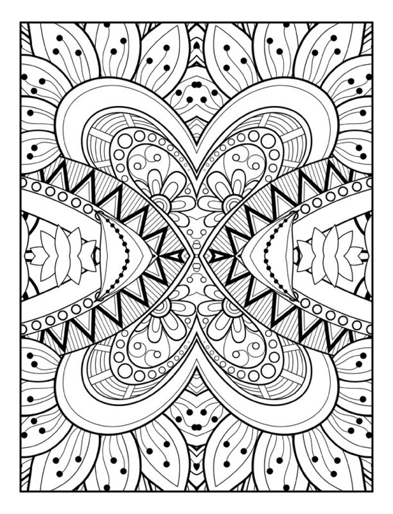 Stunning Patterns Adult Coloring Book Mandala Coloring Pages Stress Relieving 30 Mandala Style Patterns image 2