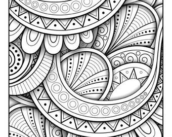 Mandala Coloring Book: 30 Stress Relieving Patterns (Digital File)