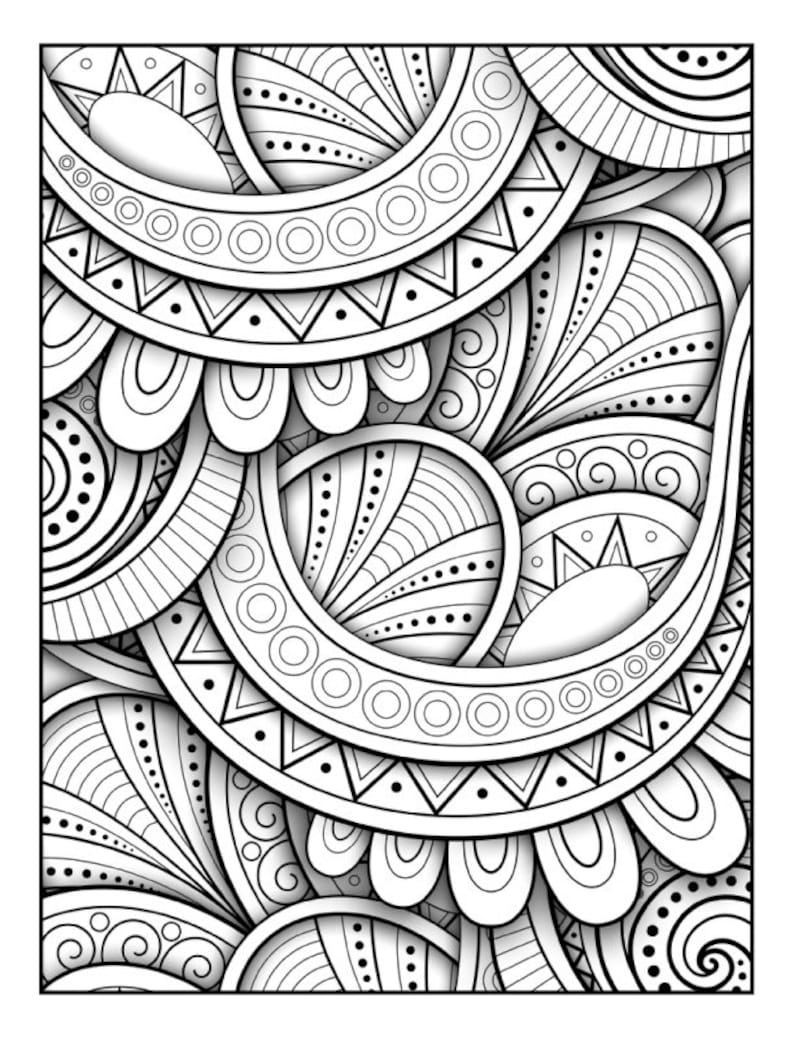 Stunning Patterns Adult Coloring Book Mandala Coloring Pages Stress Relieving 30 Mandala Style Patterns image 1