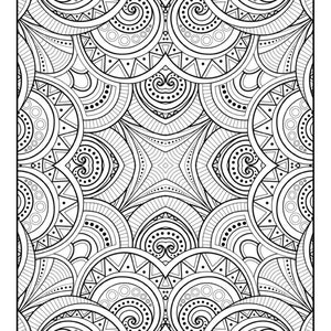 Stunning Patterns Adult Coloring Book Mandala Coloring Pages Stress Relieving 30 Mandala Style Patterns image 3
