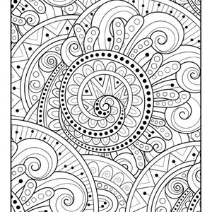 Stunning Patterns Adult Coloring Book Mandala Coloring Pages Stress Relieving 30 Mandala Style Patterns image 6