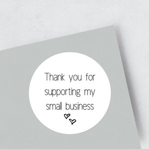 35 Thank you for supporting my small business stickers | business stickers | packaging