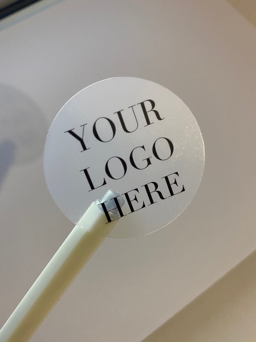 Round Color Sticker Logo Transparent Custom Logo Stickers Round Stickers Business - Etsy