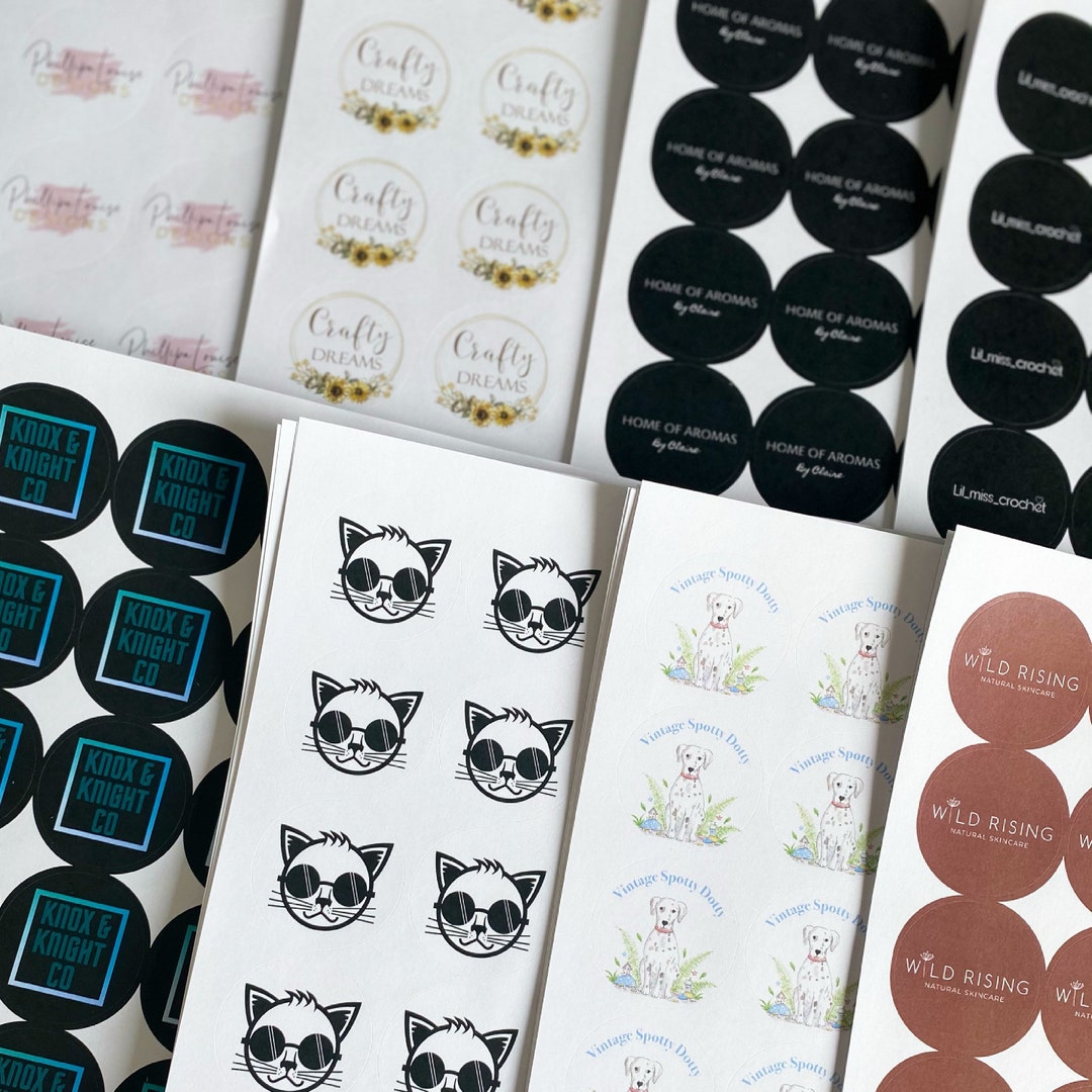 MATTE - Custom Logo Stickers | Round Stickers | Business Stickers ...