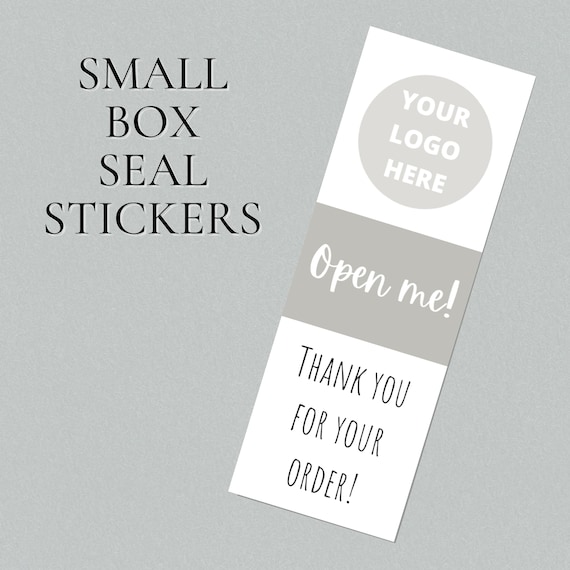 16 Small Personalised Box Seal Stickers Parcel Seals Etsy UK