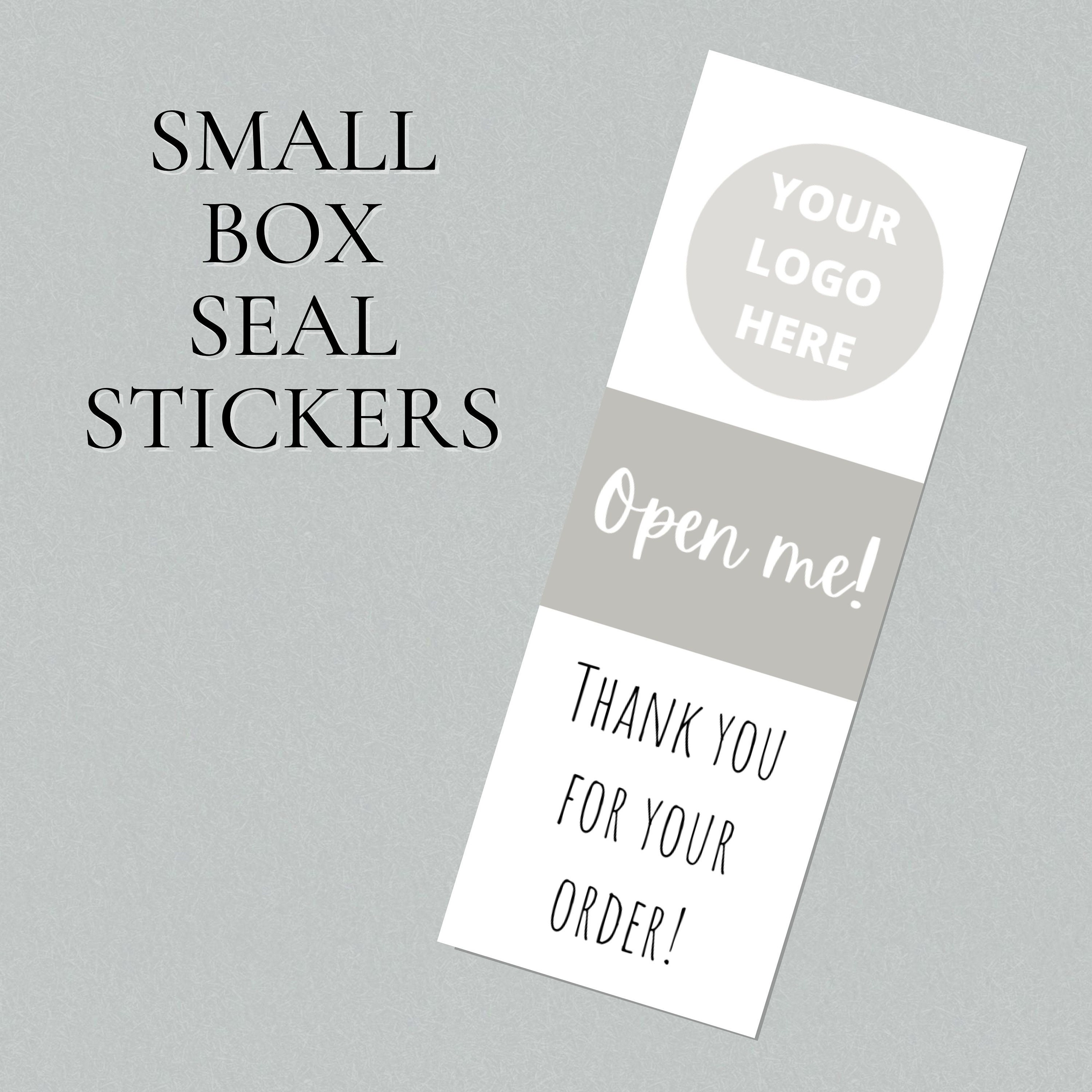 16 small personalised box seal stickers parcel seals Etsy