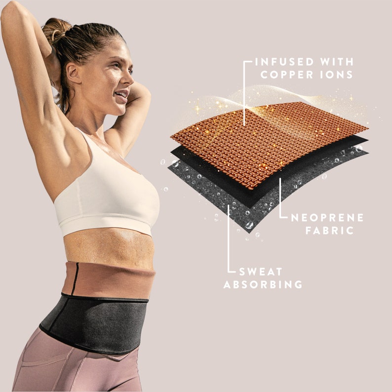 Copper Slim Compression Waist Belt for Women Workout Belt Etsy