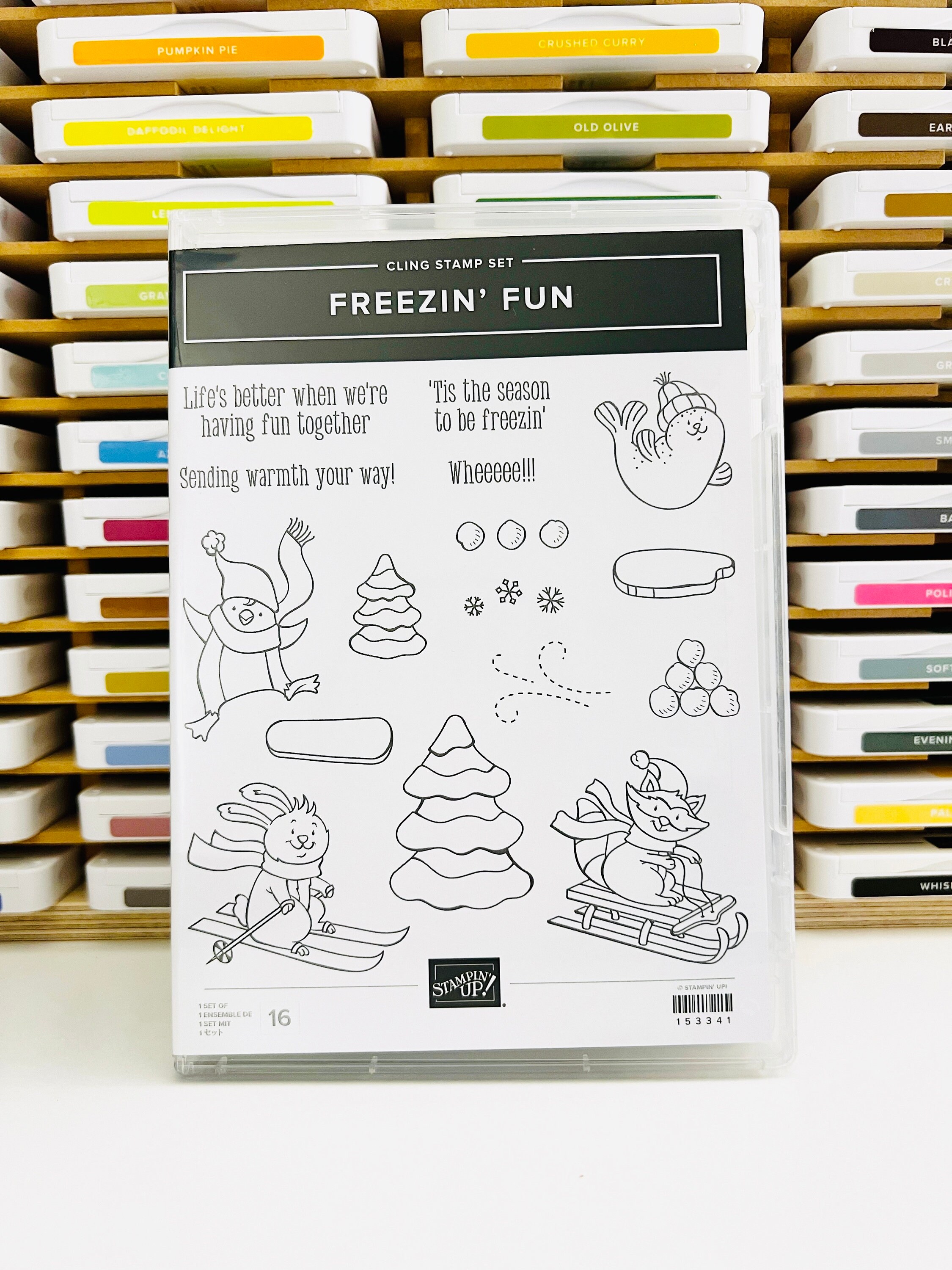 RARE Freezin Fun Stampin up Bundle | Cling Stamp Set | Christmas Stamp ...
