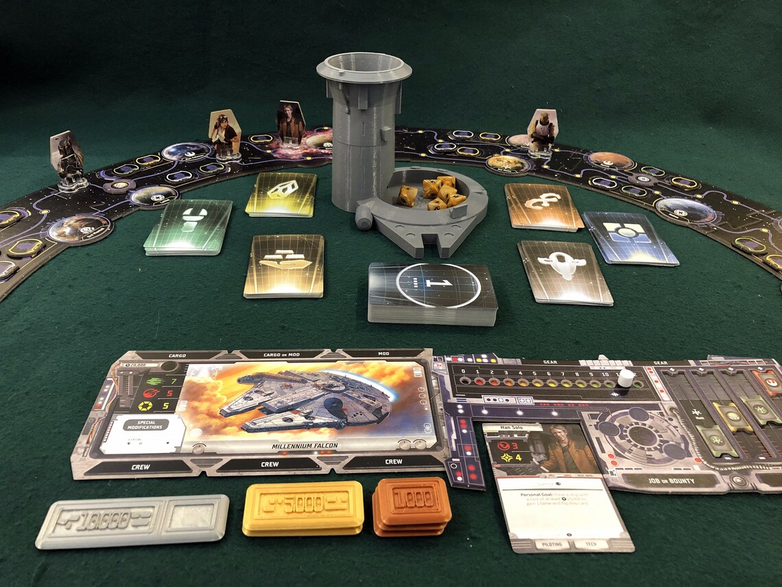 Star Wars Dice Tower Millennium Falcon at Black Spire Outpost Etsy