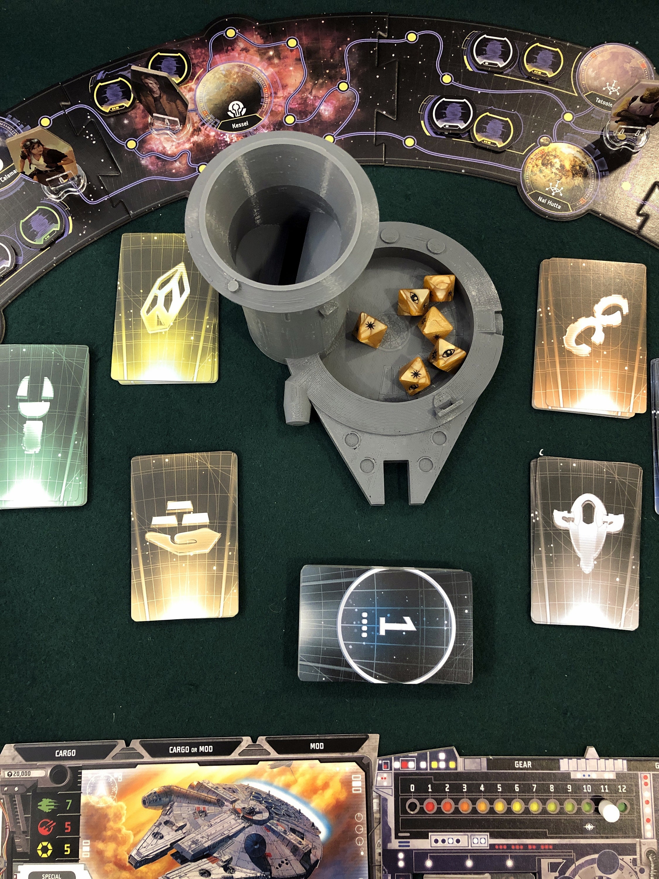 Star Wars Dice Tower Millennium Falcon at Black Spire Outpost Etsy India