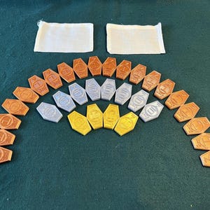 Professional Sabacc Players Association Credit Sets (weighted & double-sided)