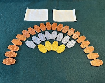 Professional Sabacc Players Association Credit Sets (weighted & double-sided)