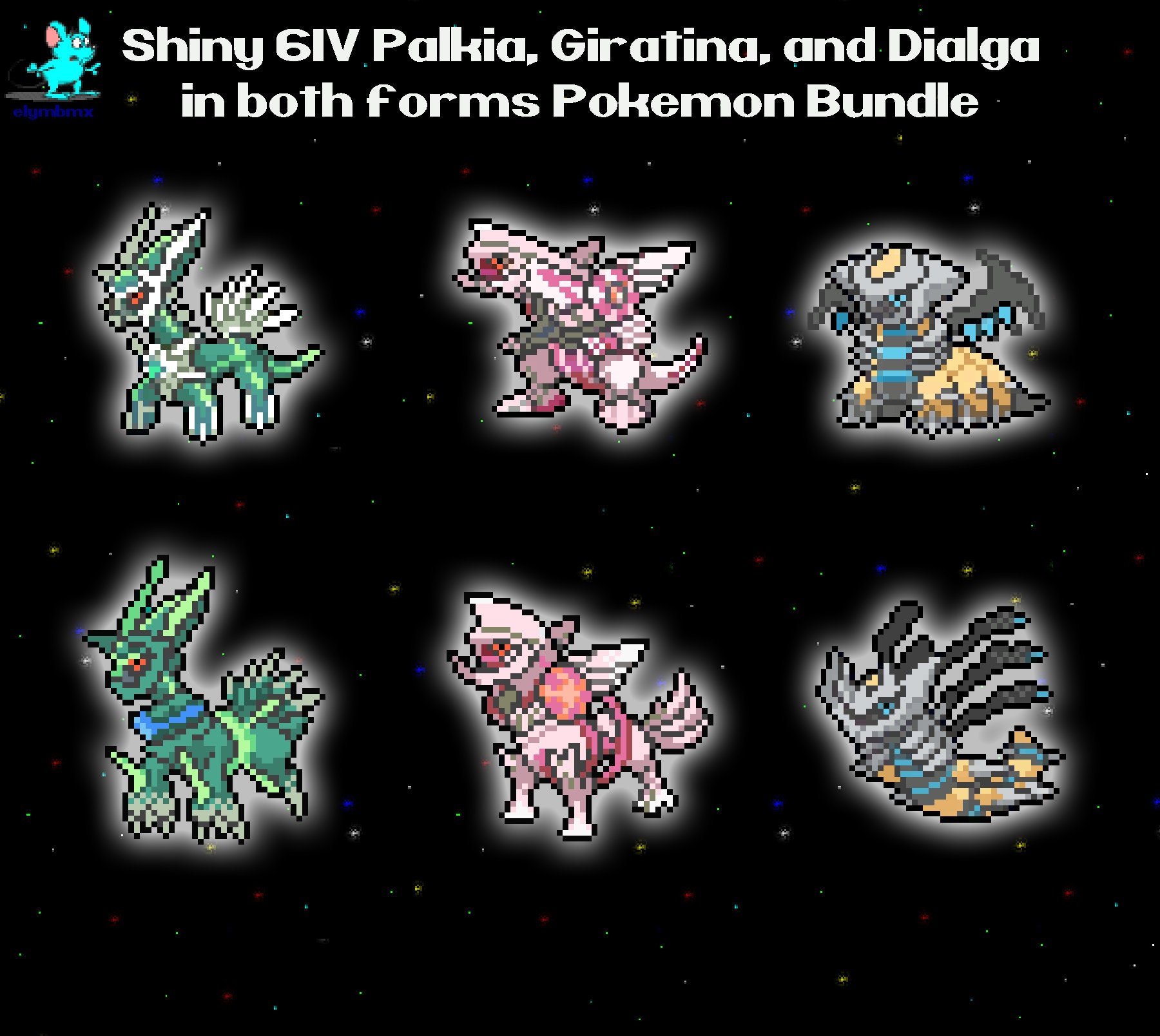 Creation Trio (Giratina, Dialga, Palkia) – Pixel Package