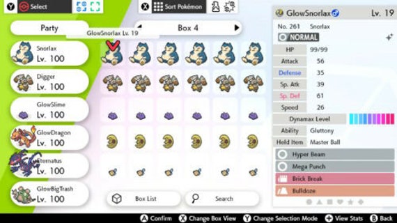  elymbmx Shiny 6IV Gigantamax Gmax for Charizard, Gengar, and  Machamp Holding Master Balls for Sword and Shield : Toys & Games