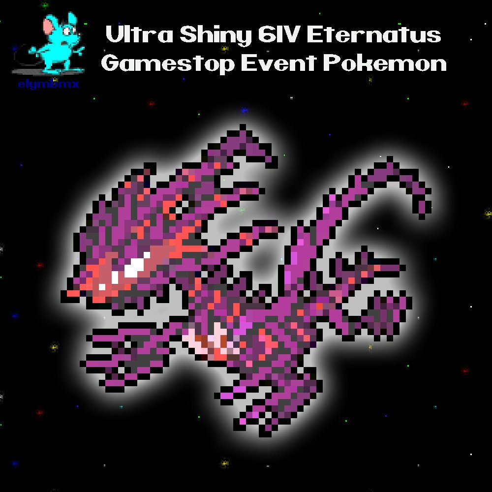 Shiny 6IV Eternatus + Shiny Zacian + Shiny Zamazenta + Shiny Gigantamax  GMAX Charizard + Shiny Blue Mew Bundle for Pokemon Sword, Shield, Scarlet,  and Violet - elymbmx
