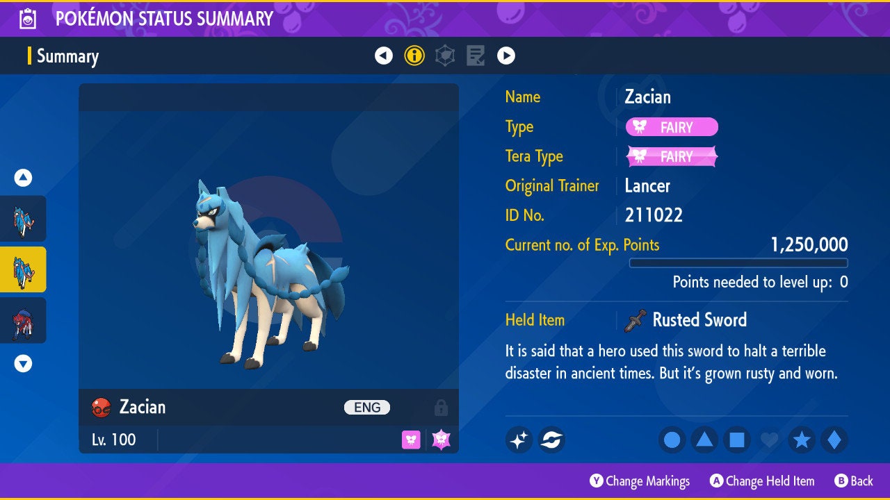 6IV Ultra Shiny Zacian & Zamazenta Pokemon Sword and Shield