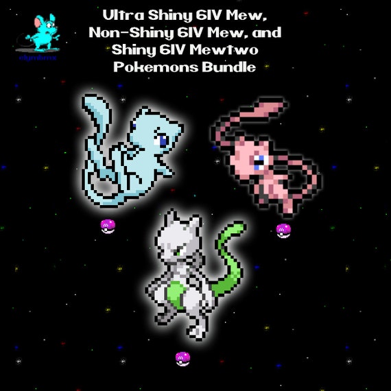 MEWTWO Ultra Shiny Non-shiny 6IV PACK // Pokemon (Instant Download