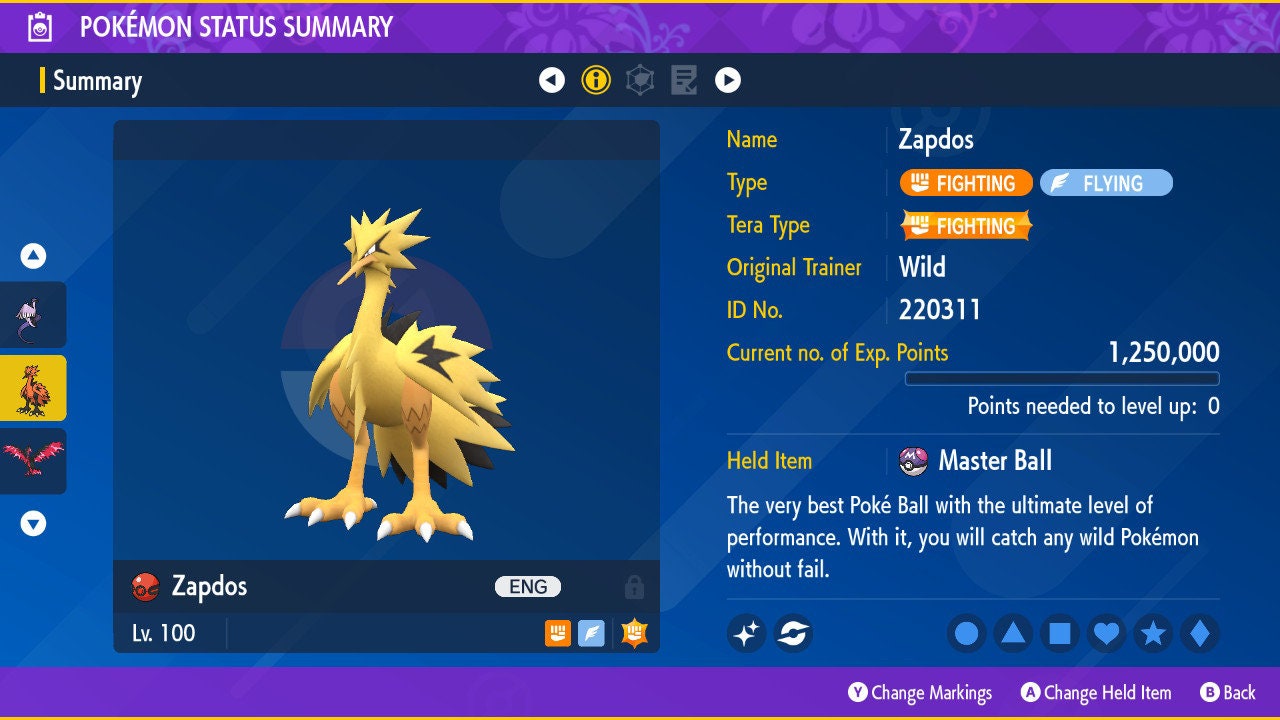 LF: shiny galarian Zapdos(must be from the event) FT: shiny
